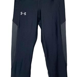 Under Armour Women’s small Compression Heatgear Athletic Capris black/gray